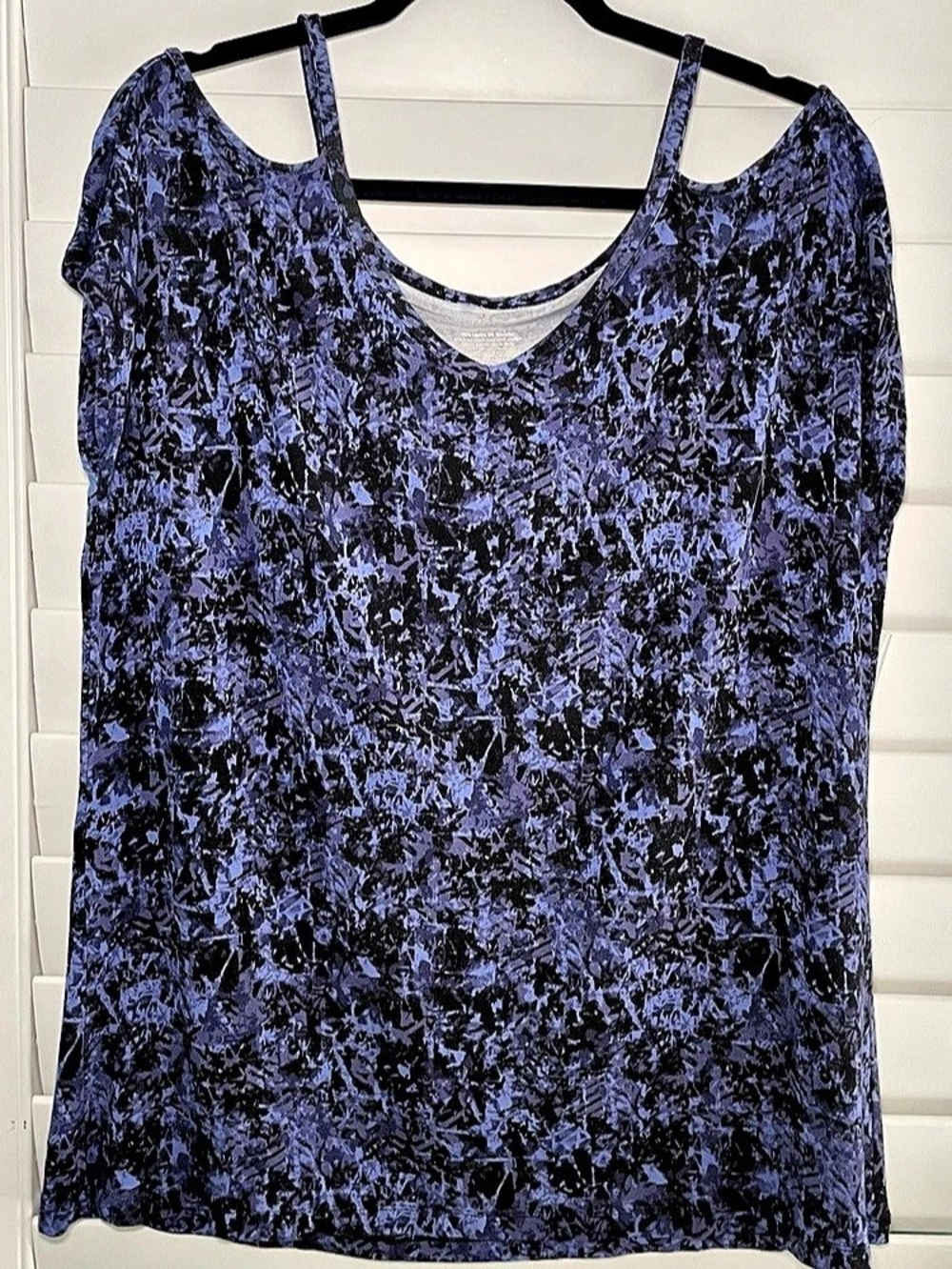 Soma Abstract Purple & Black Tank Top Large Like New